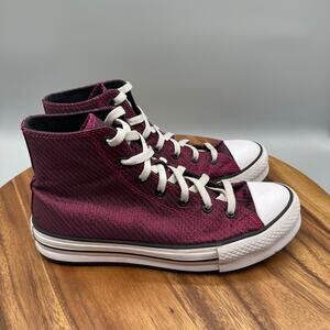 Converse Chuck Taylor Lift Hi Platform Shoes Big Kids 7 Sparkle Pink Sneakers